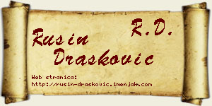 Rusin Drašković vizit kartica